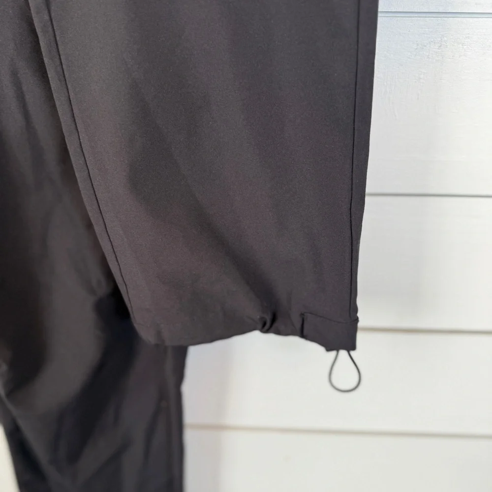 xtansuo black‎ sweatpants with cinch bottoms women's size large